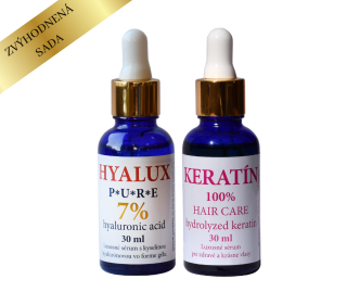 Sada Hyalux 7% a Keratín